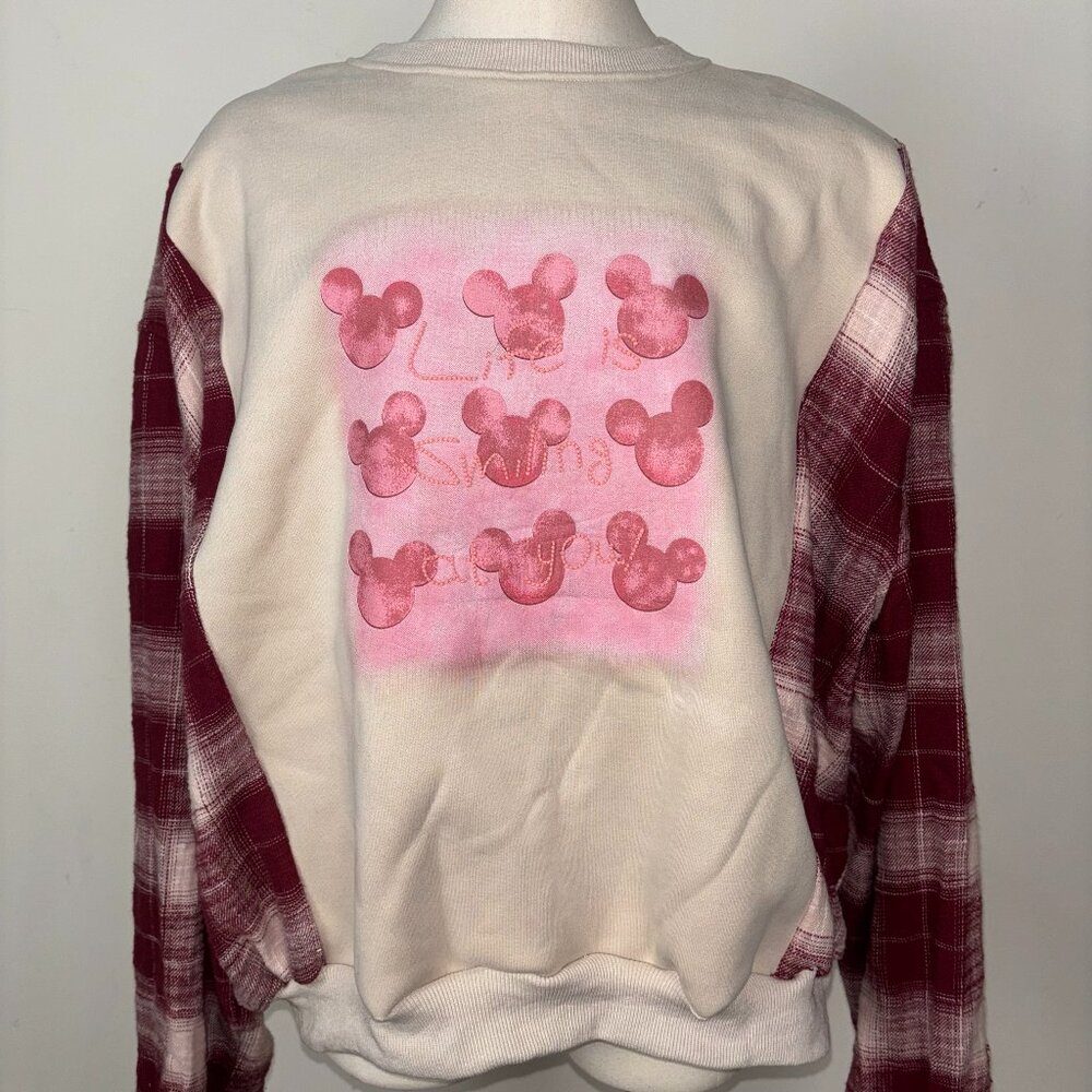 New Design Fashion Disney Mickey Ears Sweatshirt Size S/M/L/XL One of a Kind